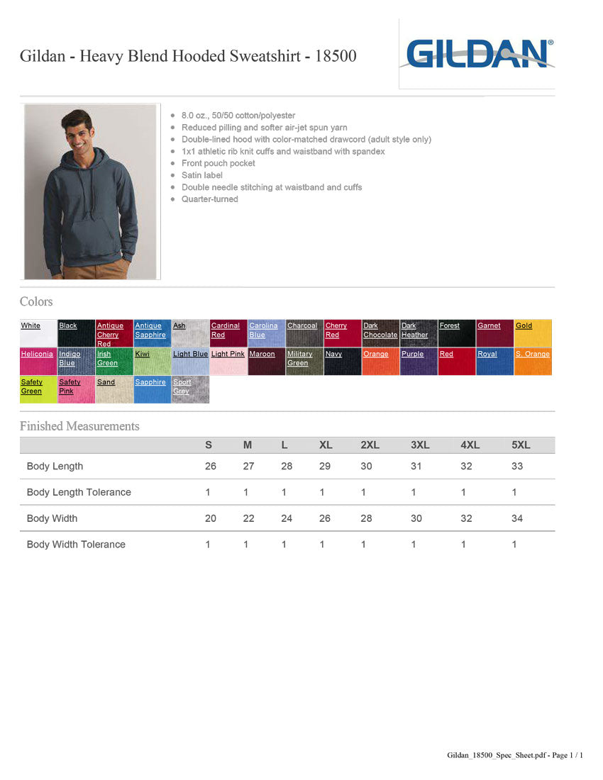 Rifle Team - Blend Hooded Sweatshirt (Hoodie)