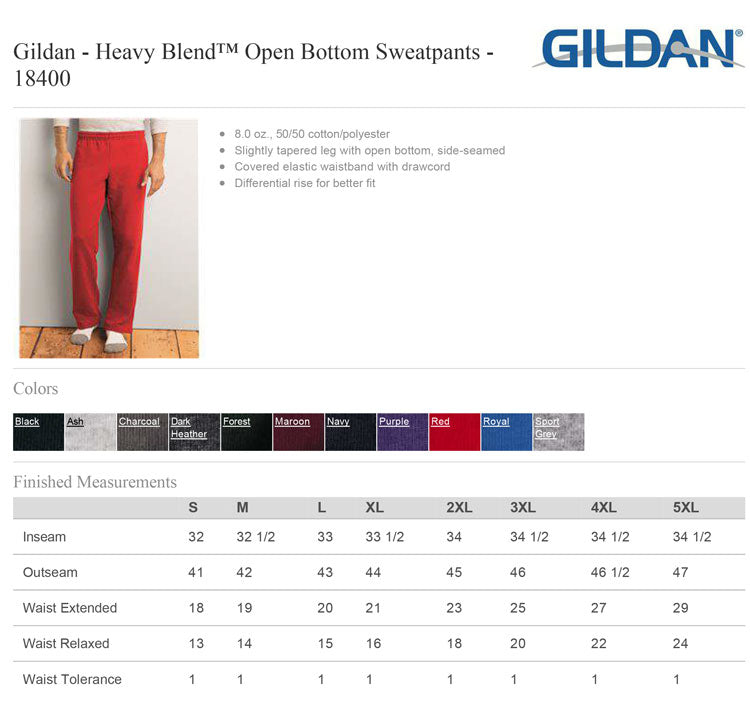 Raider Open Bottom Sweatpants