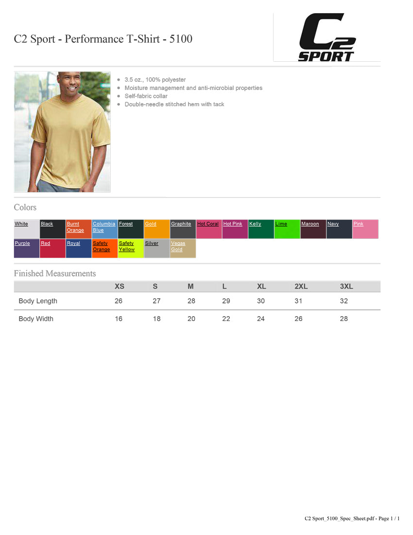 Raider Poly Performance Tee