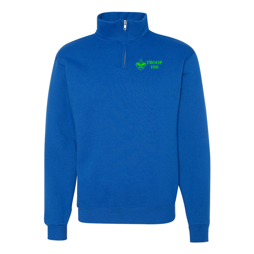 Troop 166 Cadet Collar Quarter-Zip Fleece Pullover