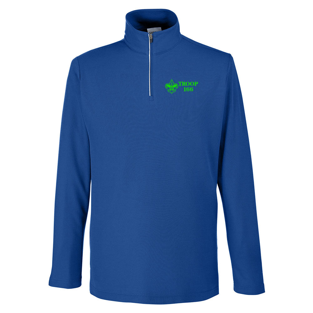 Troop 166 Fusion ChromaSoft™ Pique Quarter-Zip Pullover