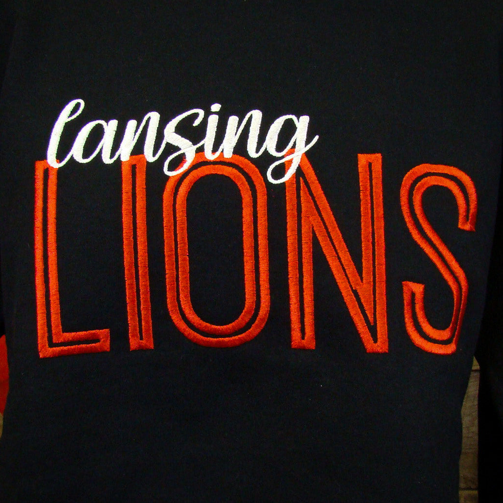 Lansing Lions Embroidered Sweatshirt