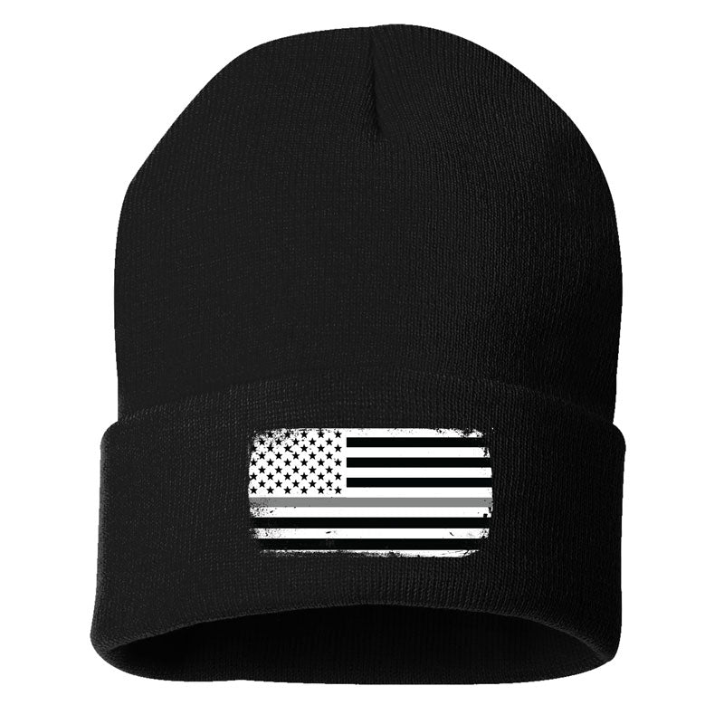 Thin Grey Line - 12" Solid Cuffed Beanie