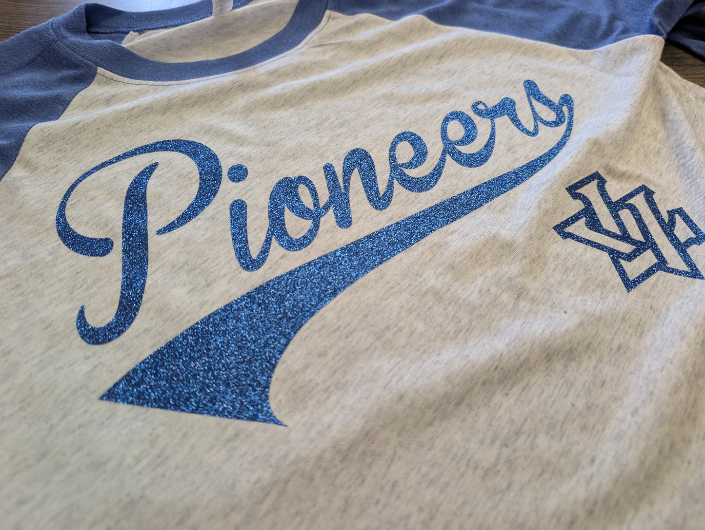 3/4 Sleeve Pioneers Glitter Triblend Shirt