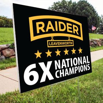 Raider 6X Champs Yard Sign