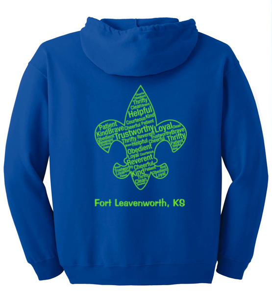 Troop 166 Full Zip Hooded Sweatshirt