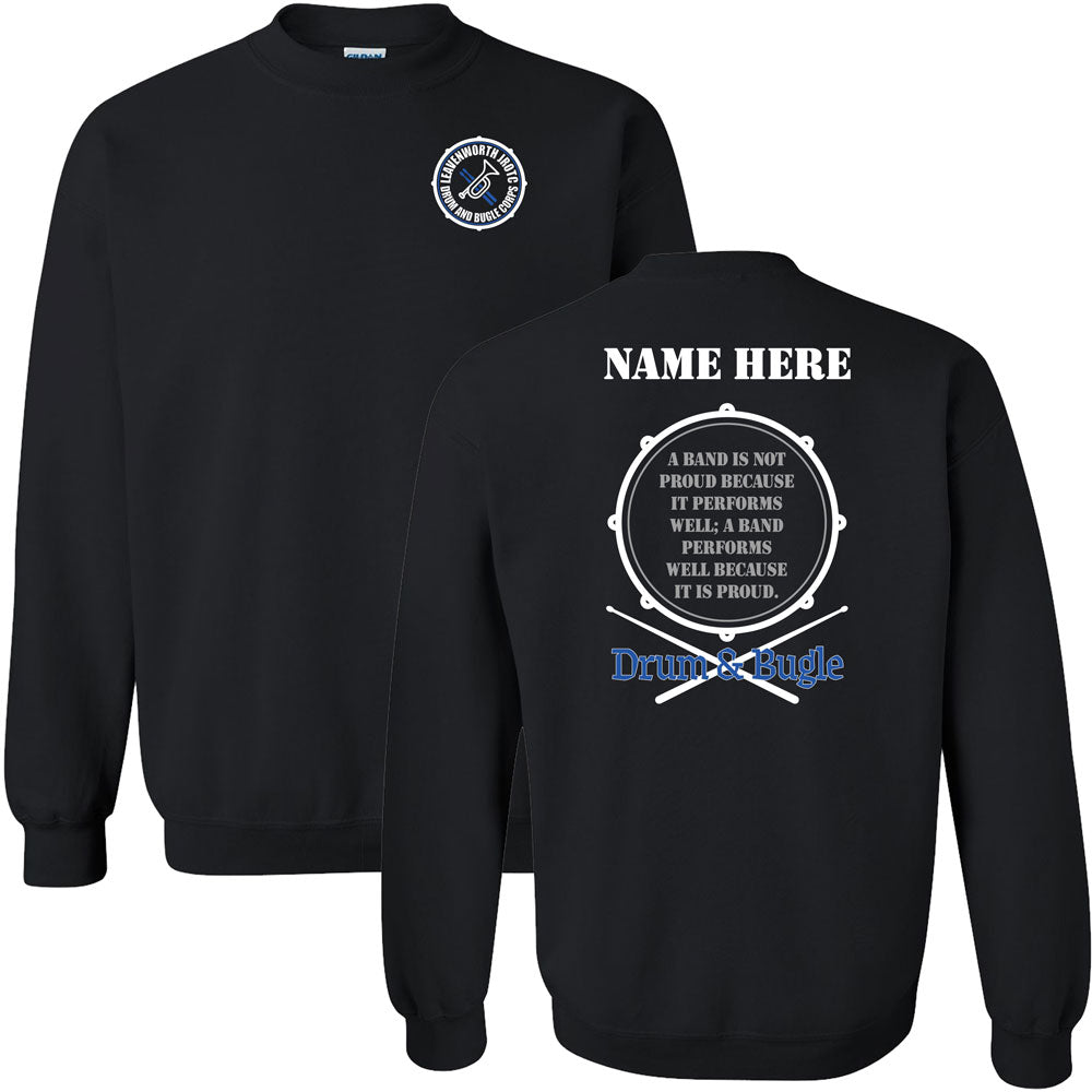 Drum & Bugle Cotton Blend Crewneck Sweatshirt