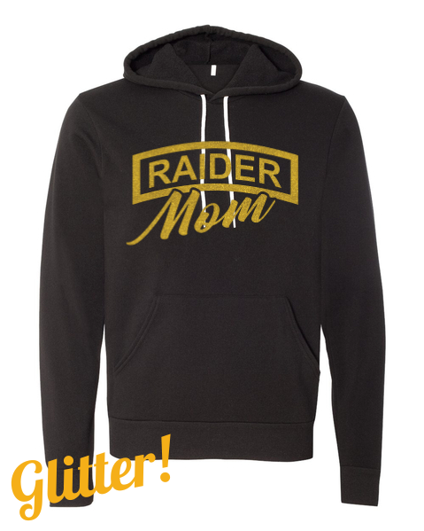 Raider Mom Bella+Canvas Adult Unisex Sponge Fleece Hoodie