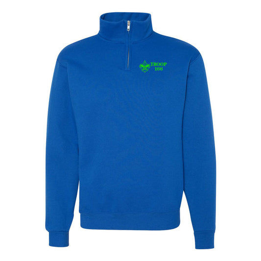 Troop 166 Cadet Collar Quarter-Zip Fleece Pullover