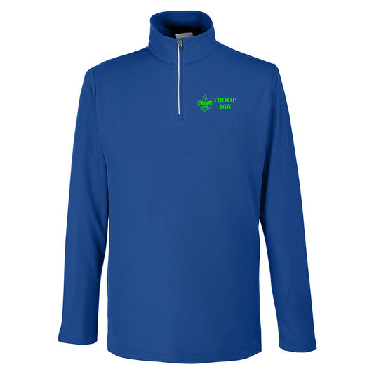 Troop 166 Fusion ChromaSoft™ Pique Quarter-Zip Pullover