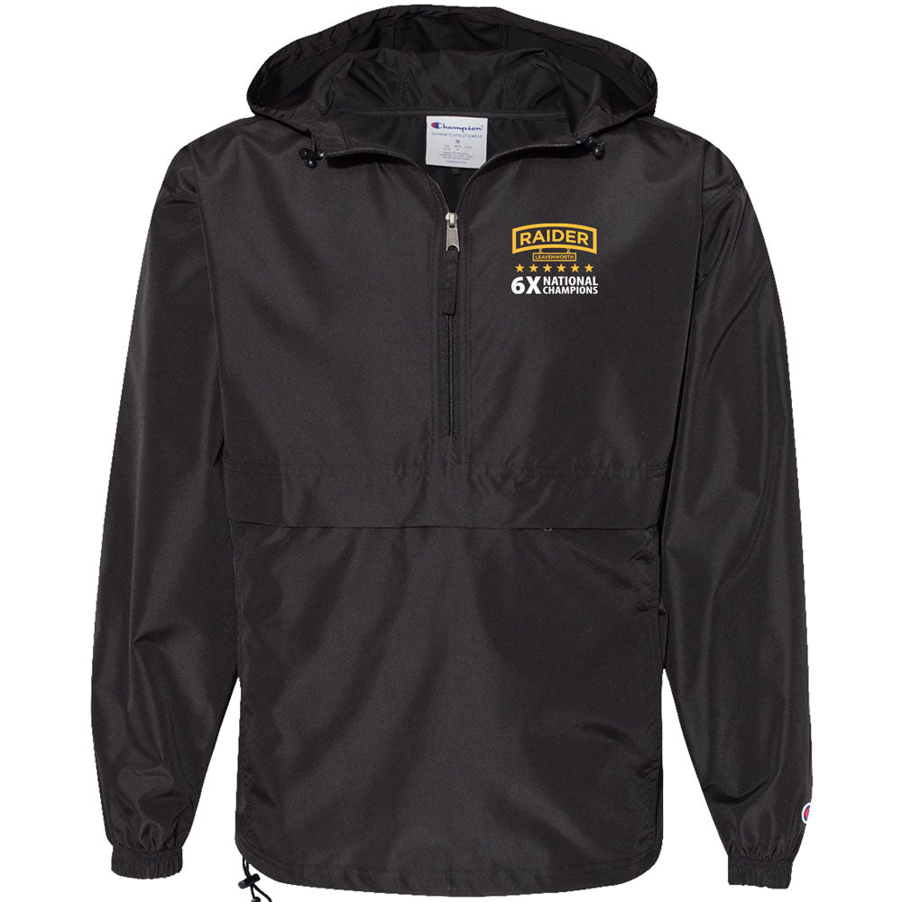 Raiders Pack-able Anorak 1/4 Zip Jacket