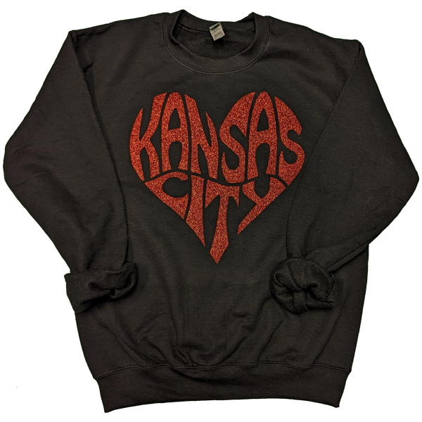 Kansas City Heart Words Sweatshirt