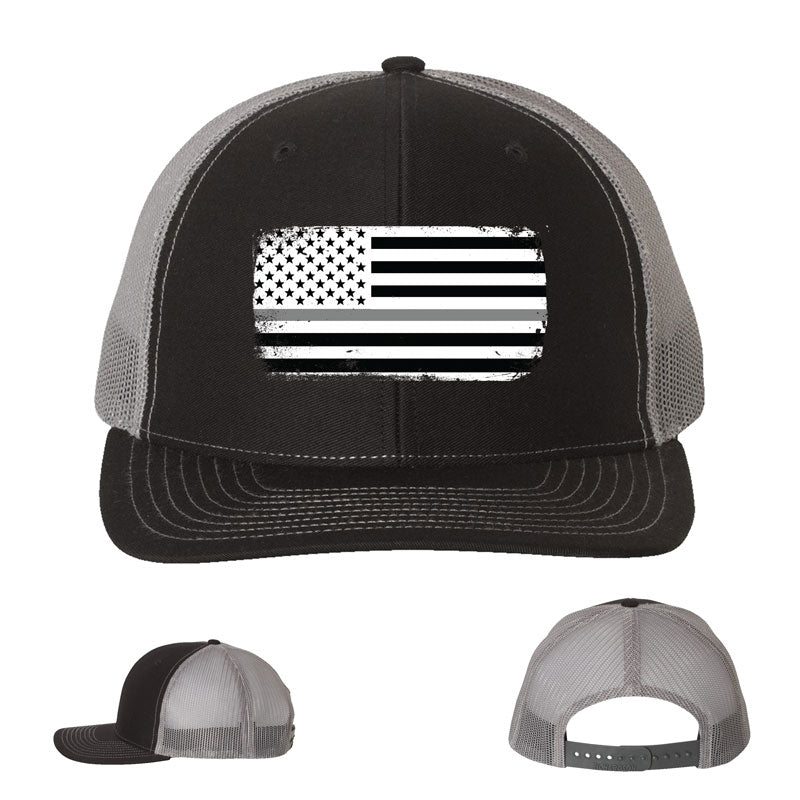 Thin Grey Line - Richardson Snapback Trucker Cap