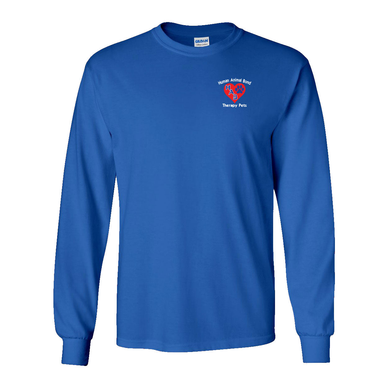 Gildan Cotton Long Sleeve T-Shirt w/ HAB Logo