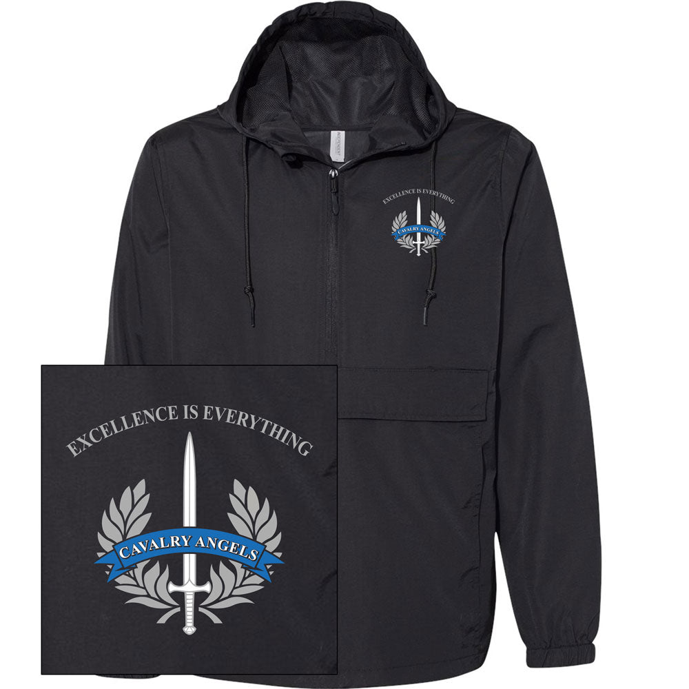 Cavalry Angels Pack-able Anorak 1/4 Zip Jacket