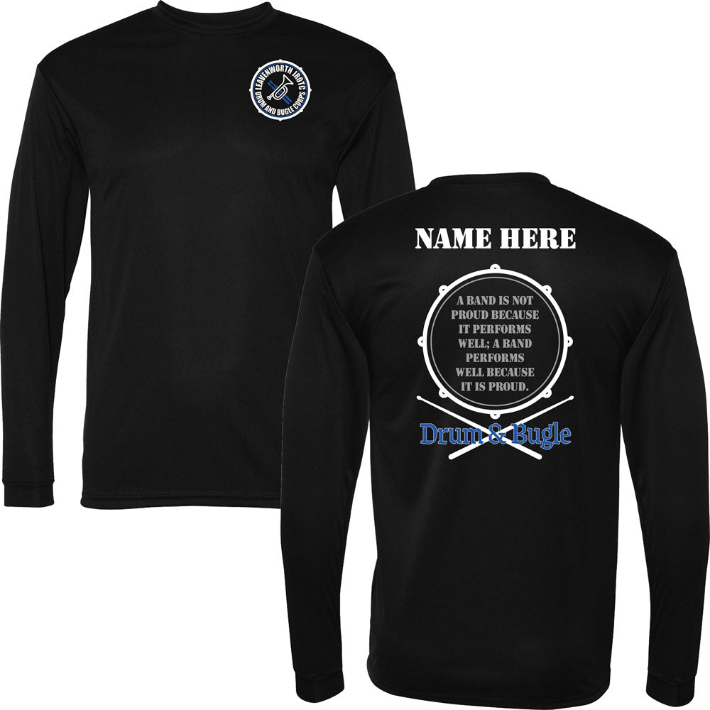 Drum & Bugle Performance Poly Longsleeve T-Shirt