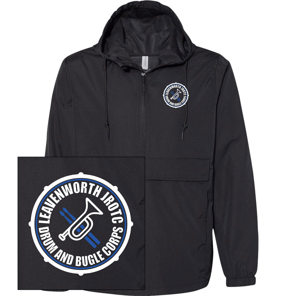 Drum & Bugle Pack-able Anorak 1/4 Zip Jacket